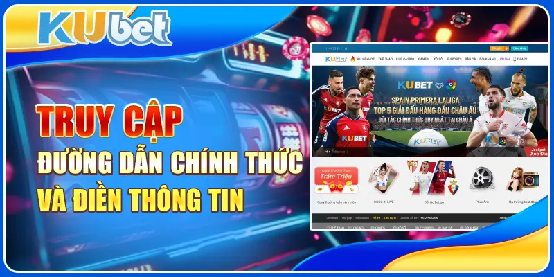 Truy cập đường dẫn chính thức và điền thông tin